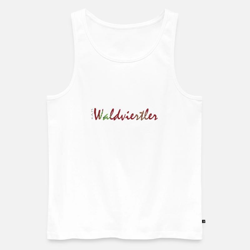 Waldviertler 10 - Männer Premium Bio Tank Top - Weiß