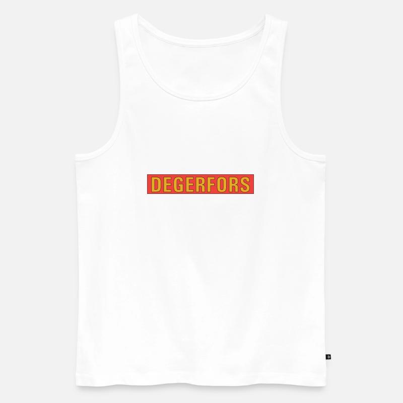 Degerfors - Männer Premium Bio Tank Top - Weiß