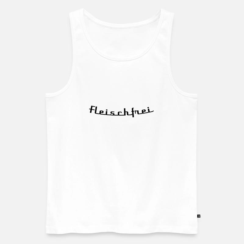 Fleischfrei - Männer Premium Bio Tank Top - Weiß