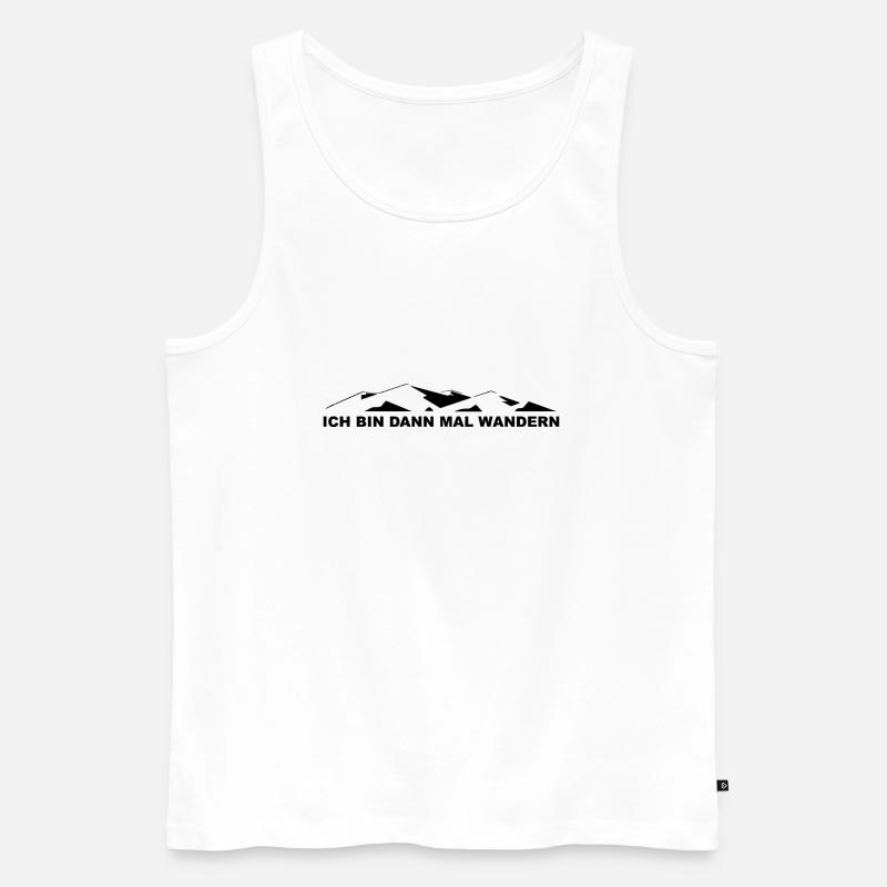 Ich Bin Dann Mal Wandern - (10) Ich Bin Dann Mal W - Männer Premium Bio Tank Top - Weiß