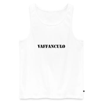 Italien Langue italienne - Débardeur bio Premium Homme - blanc - Devant - AI Model Male 178 light (178cm)