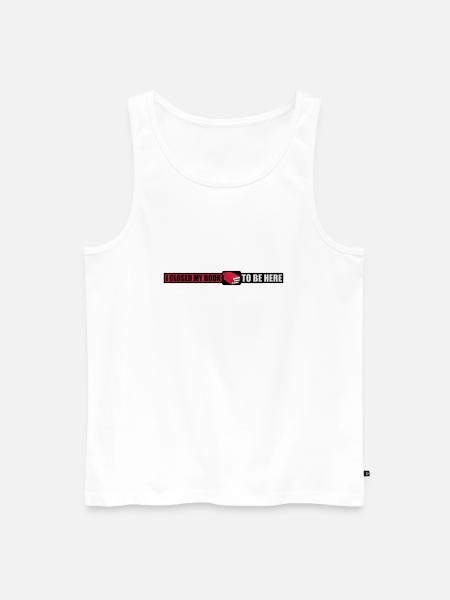 I closed my book - Männer Premium Bio Tank Top - Weiß