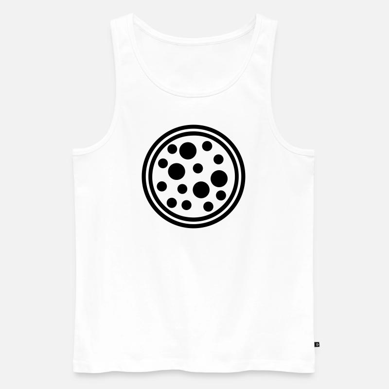 Pizza - Männer Premium Bio Tank Top - Weiß