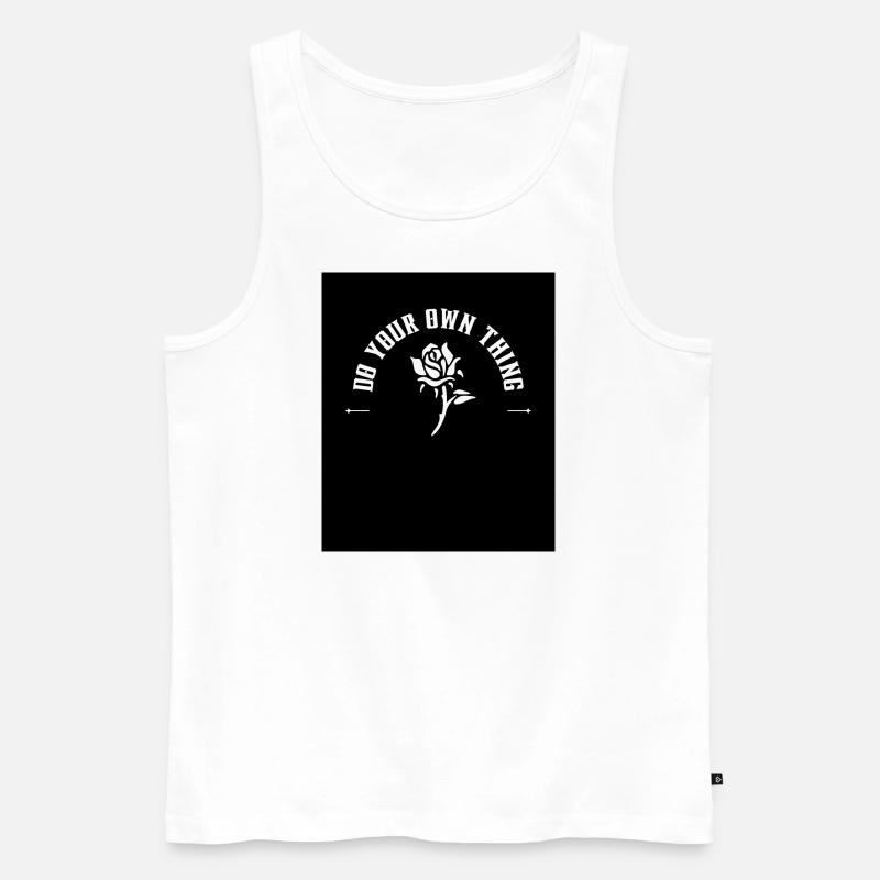 THING - Männer Premium Bio Tank Top - Weiß