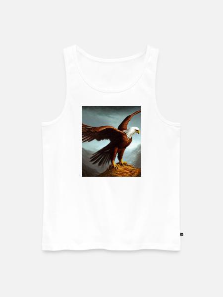 Adler Episch - Männer Premium Bio Tank Top - Weiß