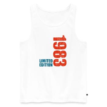 40th Birthday Men Women 40 Years 1983 Funny Gift - Männer Premium Bio Tank Top - Weiß - Vorne - Michal (187cm)