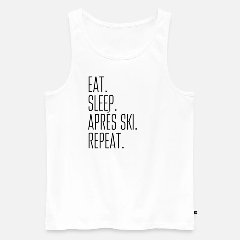 Aprés Ski - Männer Premium Bio Tank Top - Weiß