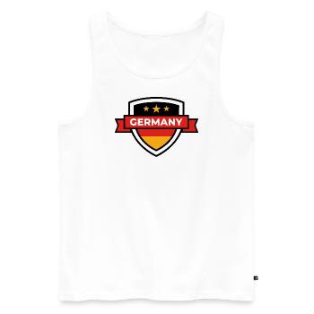 German Sports Teams - Germany - Men's Premium Organic Tank Top - white - Front - AI Model Male 178 light (178cm)