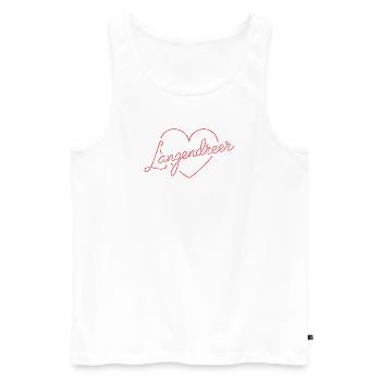 Love Langendeer - Men's Premium Organic Tank Top - white - Front - Michal (187cm)