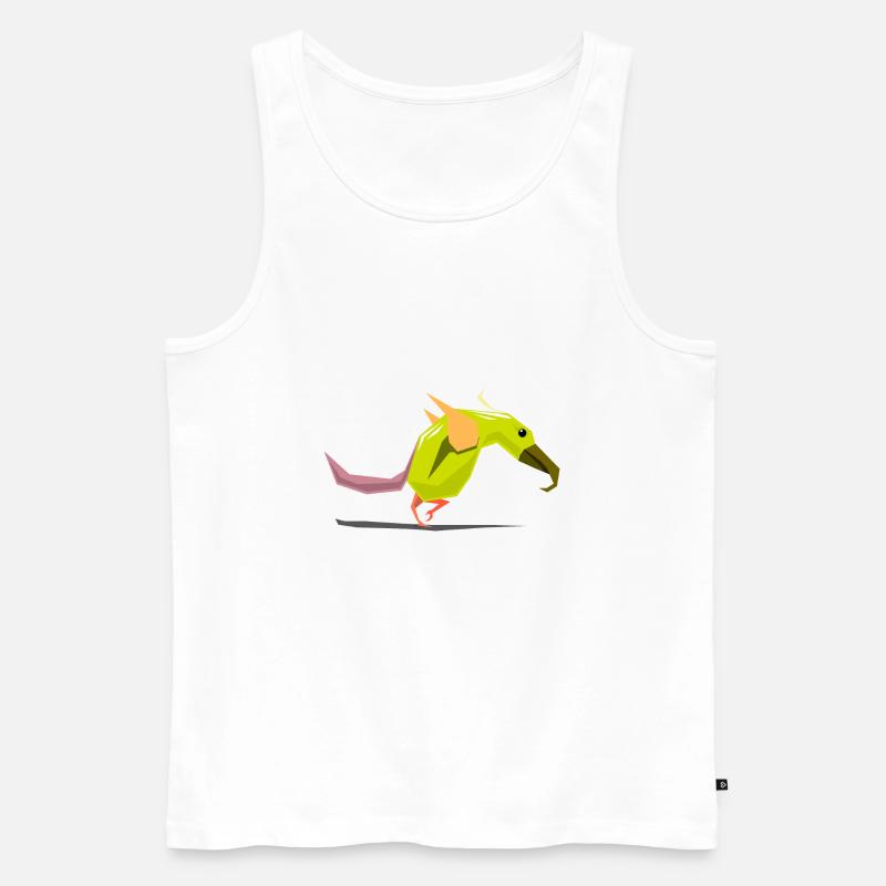 Vogel / Vogel-Abbildung - Männer Premium Bio Tank Top - Weiß