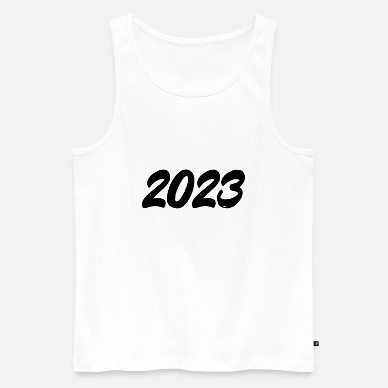 2023 - Männer Premium Bio Tank Top - Weiß
