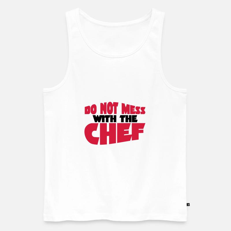 Chef - Männer Premium Bio Tank Top - Weiß