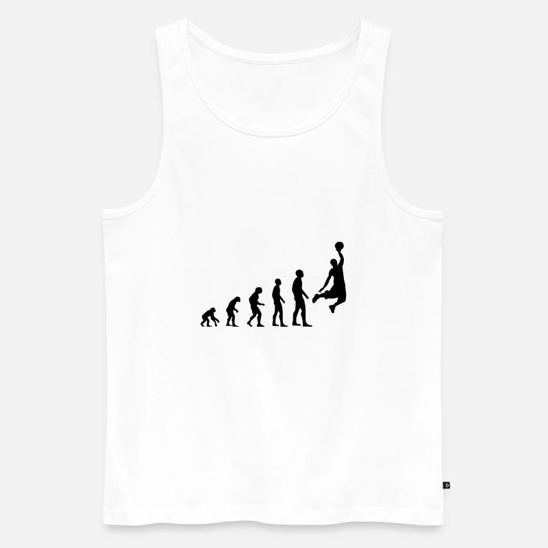 Evolution Basketball - Männer Premium Bio Tank Top - Weiß
