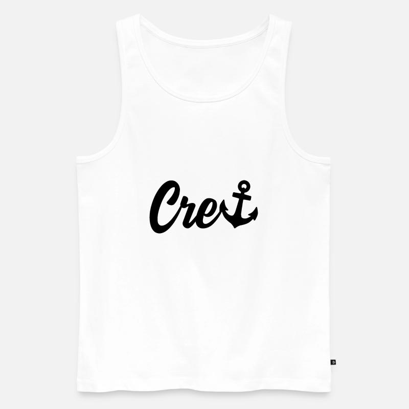 CREW STAFF BESATZUNG BOOT SEGELBOOT - Männer Premium Bio Tank Top - Weiß
