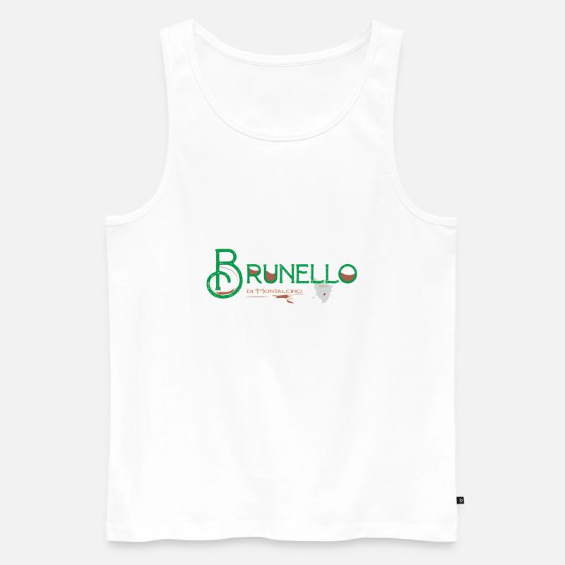 Brunello Reg - Männer Premium Bio Tank Top - Weiß