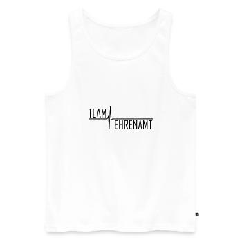 team ehrenamt wenn helfen herzenssache ist - Männer Premium Bio Tank Top - Weiß - Vorne - Michal (187cm)