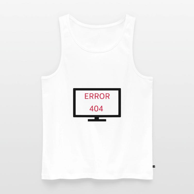 Computer Fehler 404 Männer Premium Bio Tank Top