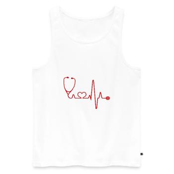 Doctor medical student doctor gift - Men's Premium Organic Tank Top - white - Front - AI Model Male 178 light (178cm)