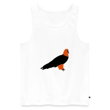 Bartgeier - Männer Premium Bio Tank Top - Weiß - Vorne - AI Model Male 178 light (178cm)