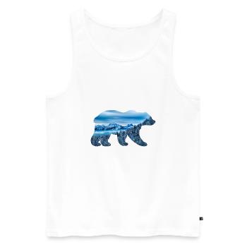 Seasonal Animals - Winter Edition - Men's Premium Organic Tank Top - white - Front - Michal (187cm)
