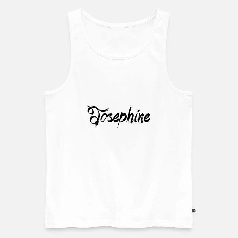 Josephine - Männer Premium Bio Tank Top - Weiß