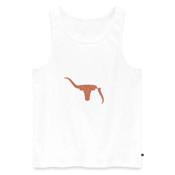 Taureau - Débardeur bio Premium Homme - blanc - Devant - Michal (187cm)