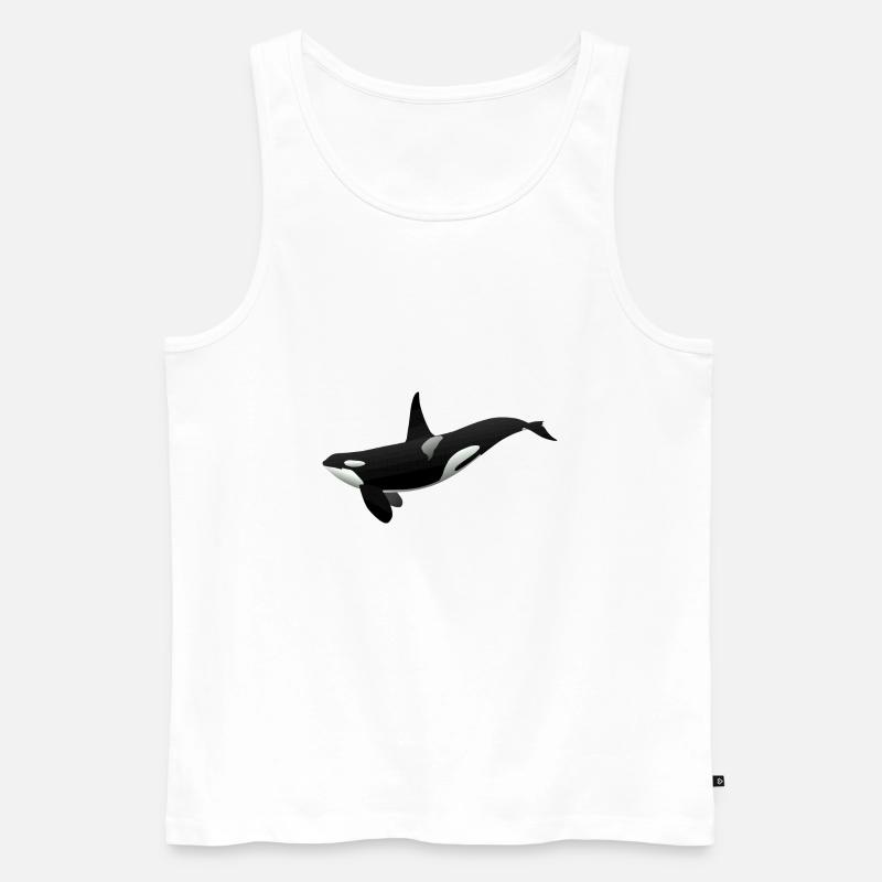 Oki der Schulter-Ork - Männer Premium Bio Tank Top - Weiß