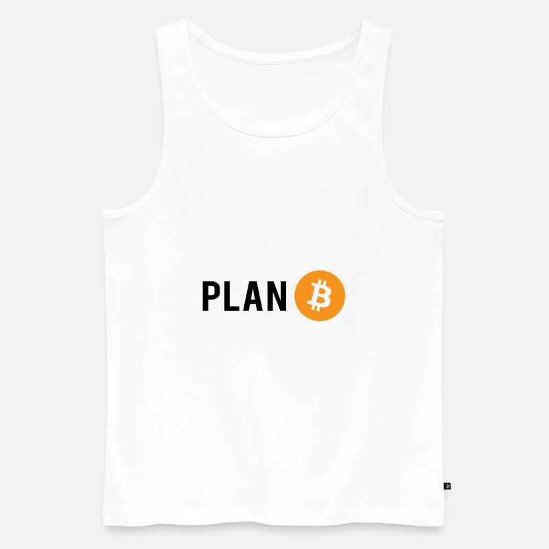 Plan B - Plan Bitcoin - Männer Premium Bio Tank Top - Weiß
