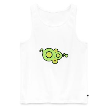 moderne Kunst Fantasie - Männer Premium Bio Tank Top - Weiß - Vorne - AI Model Male 178 light (178cm)