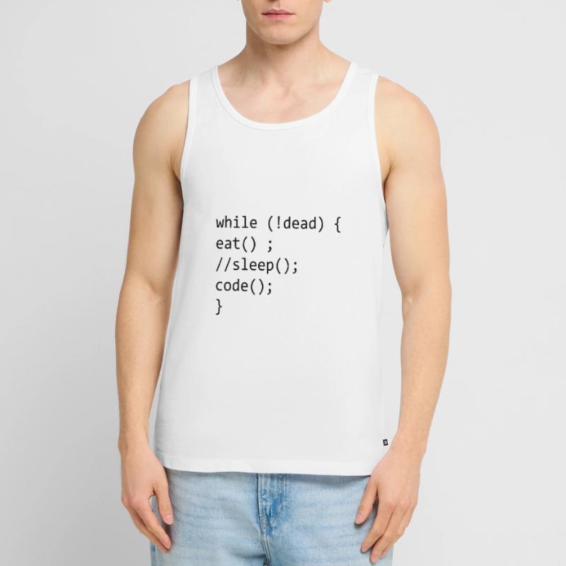 Code Admin Computer Science Nerd Programming Men's Premium Organic Tank Top