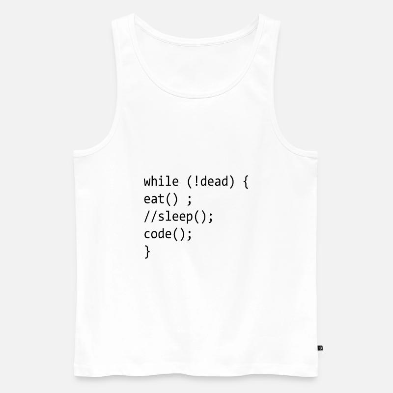 Code Admin Informatik Nerd Programming - Männer Premium Bio Tank Top - Weiß