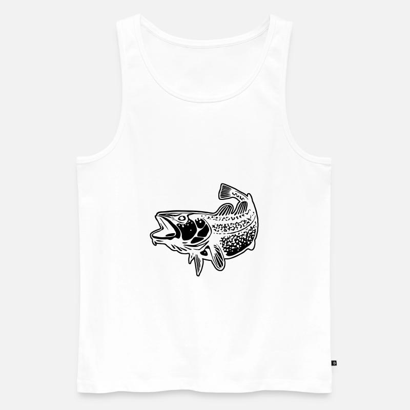dorsz - Ekologiczny tank top męski Premium - biały