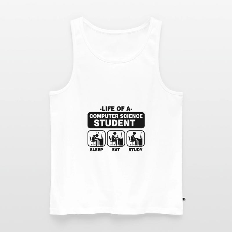 Student Computer Science Programming Gift Nerd Admin Men's Premium Organic Tank Top