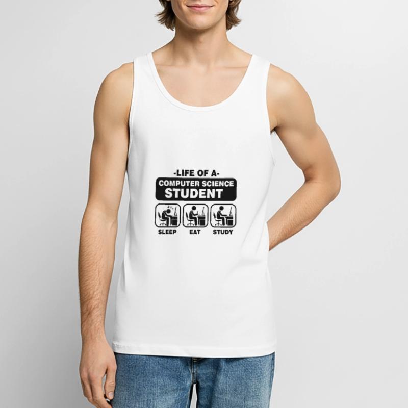 Student Informatik Programming Geschenk Nerd Admin Männer Premium Bio Tank Top