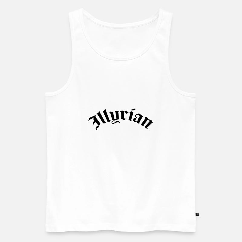 illyrian - Männer Premium Bio Tank Top - Weiß