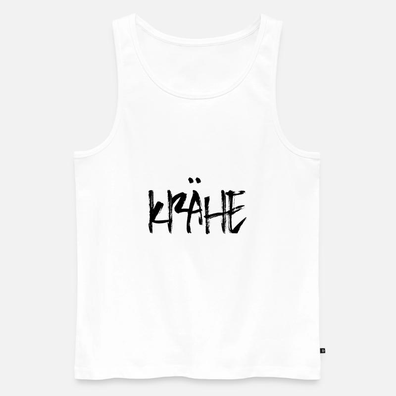 Krähe - Männer Premium Bio Tank Top - Weiß