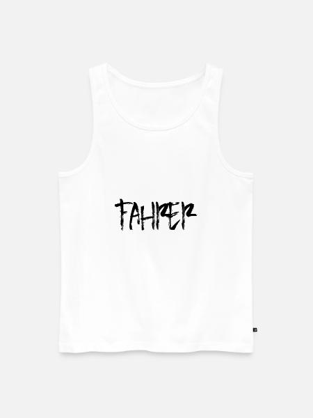 Fahrer - Männer Premium Bio Tank Top - Weiß