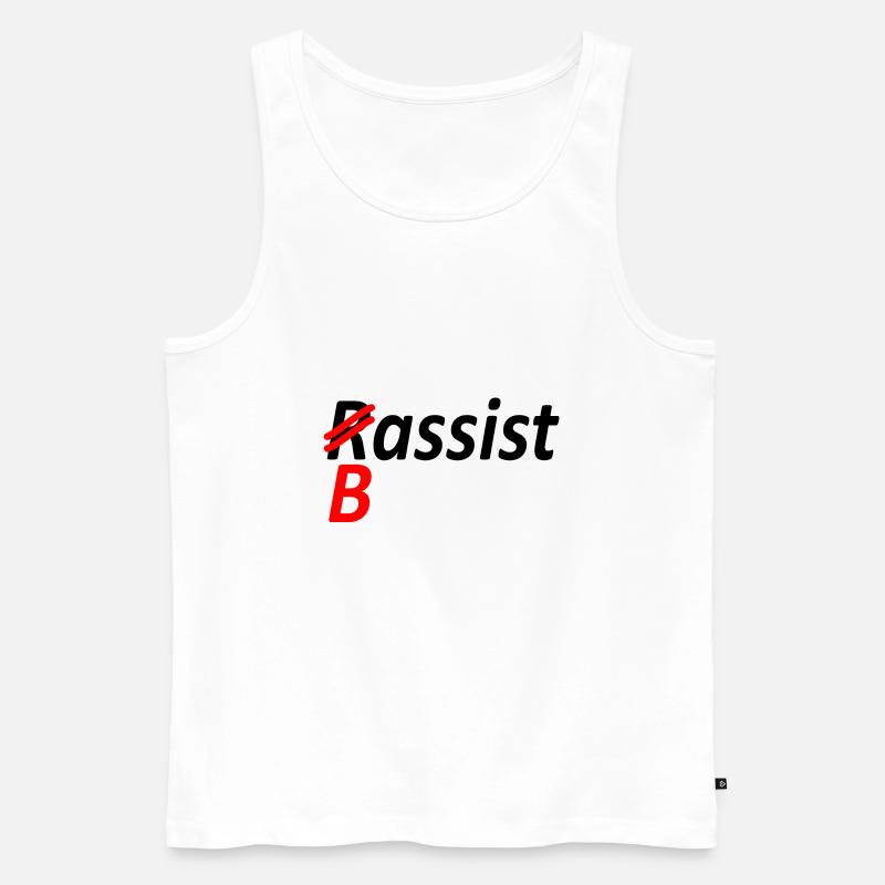 Bassist-Rechtschreibfehler Version 1-Satire - Männer Premium Bio Tank Top - Weiß