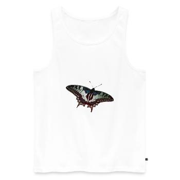 Butterfly butterfly butterflies - Men's Premium Organic Tank Top - white - Front - AI Model Male 178 light (178cm)
