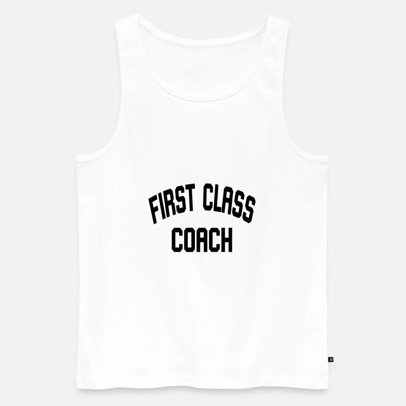 First Class Coach - Männer Premium Bio Tank Top - Weiß