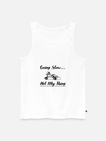 Kartsport - Go Kart - Rennkart - Kart - Männer Premium Bio Tank Top - Weiß