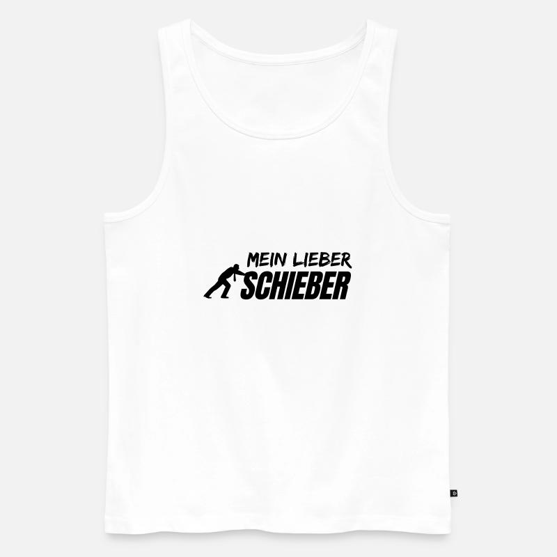 MEIN LIEBER Schieber - Männer Premium Bio Tank Top - Weiß