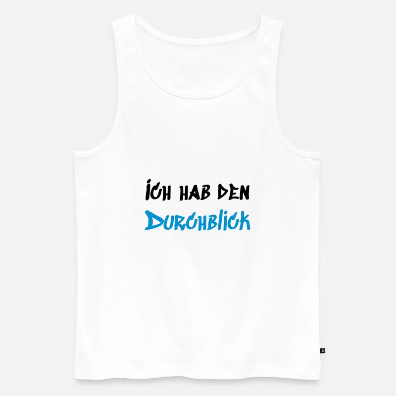 Ich hab den Durchblick - Männer Premium Bio Tank Top - Weiß