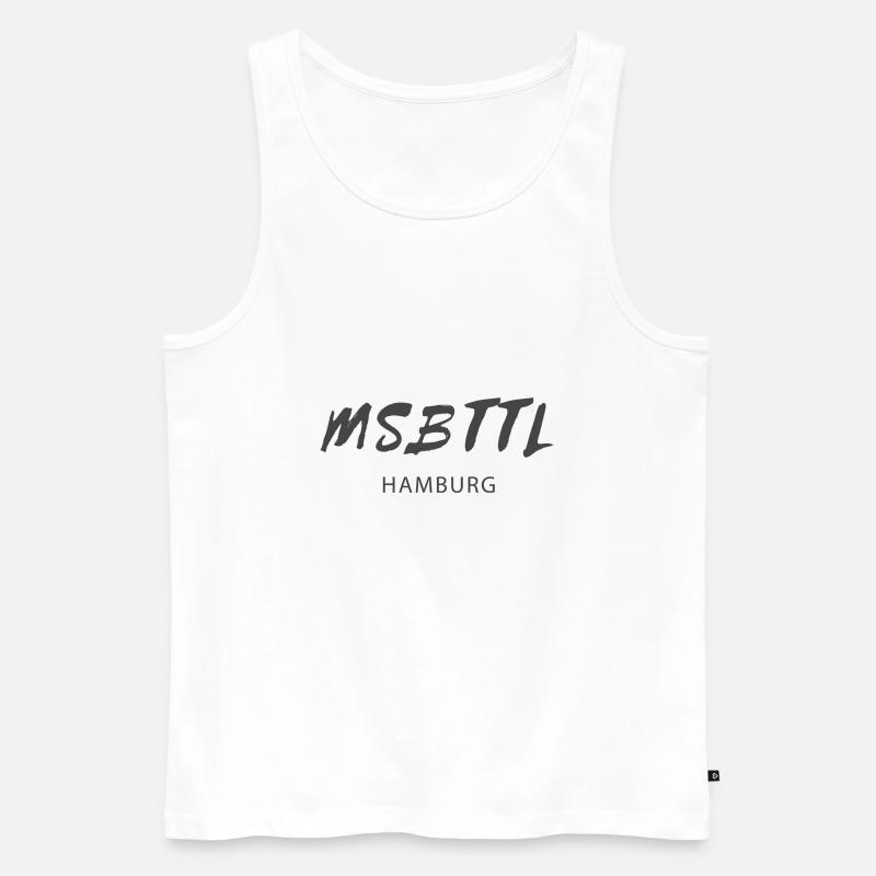 MSBTTL - Eimsbüttel Hamburg - Männer Premium Bio Tank Top - Weiß