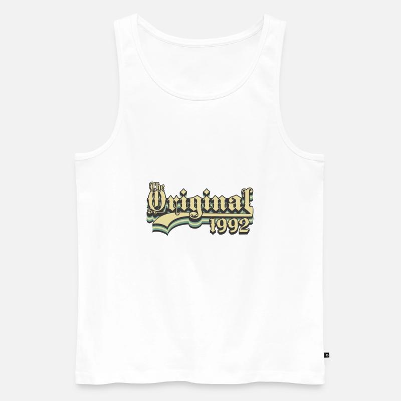 Geboren in 1992 - Männer Premium Bio Tank Top - Weiß