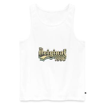Born in 1996 the original - Men's Premium Organic Tank Top - white - Front - AI Model Male 178 light (178cm)