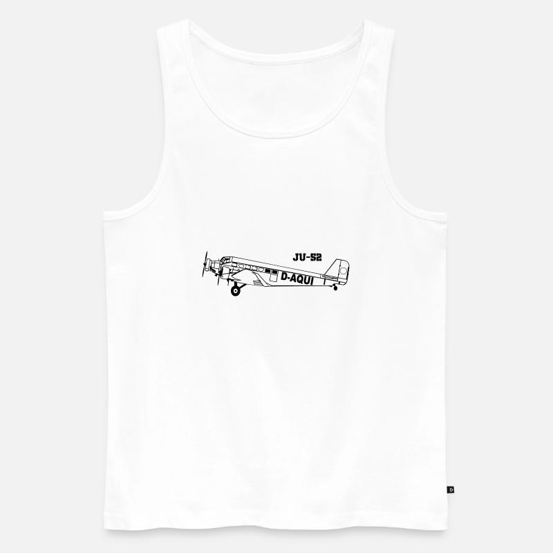 Ju-52 - Männer Premium Bio Tank Top - Weiß