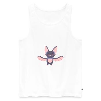chauve souris - Débardeur bio Premium Homme - blanc - Devant - AI Model Male 178 light (178cm)