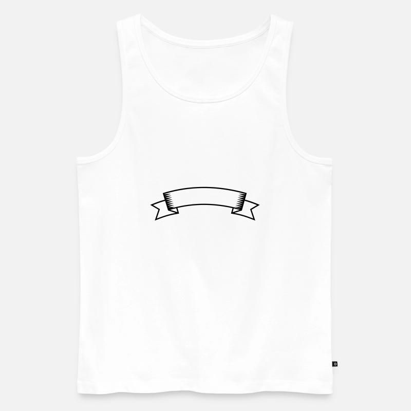 Banner - Männer Premium Bio Tank Top - Weiß