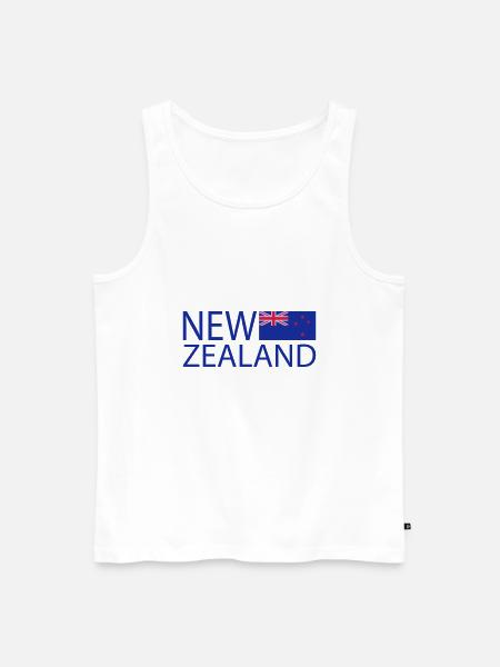 NZL Design - Men's Premium Organic Tank Top - white